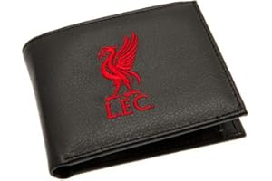 Cartera oficial del Liverpool FC, Black, 11cm x 9cm, Plegable