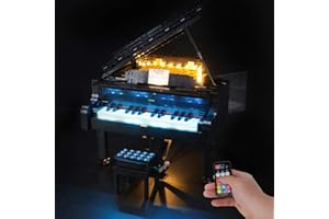 BRIKSMAX Led Lighting Kit for LEGO Ideas Grand Piano,Compatible with LEGO 21323 Building Blocks Model- Not Include the Lego Set(Remote Control Version)