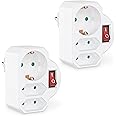 Benon 2er Set Mehrfachstecker Mit Schalter - Steckdosenadapter Mit Kindersicherung