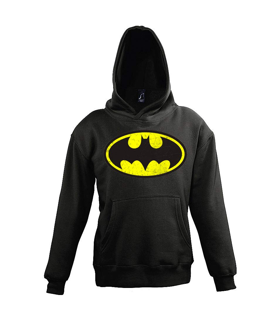 TRVPPY-Kinder-Hoodie-Kapuzenpullover-Modell-Vintage-Batman-Gr-4-12-Jahre-in-vielen-Farben
