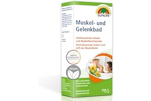 SUNLIFE Muscle & Joint Bath 1 x 250 ml - Muscle Relaxation Bath with Natural Rosemary Oil & Arnica Extract - Bath Additive Muscle Relaxation for Joint / Muscle Pain & Muscle Soreness