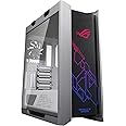 Asus ROG Strix Helios White Edition ATX Mid Tower Gaming Case, with three panels of smoked tempered glass and refined brushed aluminum construction, and Aura Sync technology