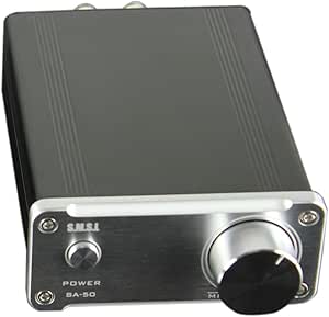 SMSL SA-50 2x50W D-AMP TDA7492 Hi-Fi Stereo Amplifier Power Amplifier + Power Adapter - Sliver(With BS Plug)
