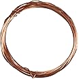 Bare Copper Craft Wire - 18 Gauge 1mm - 2.5M, Wire for Sculpting, Craft Floral Making, Jewelry Making, Wire Weaving and Wrapping, Electroculture Copper Wire (1mm 2.5M 8.2FT)