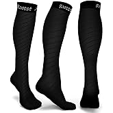 Rwest X Compression Socks, Compression Socks Women and Men 18 mmHg for Running, Cycling, Sport, Jogging, Running, Flying, Tra