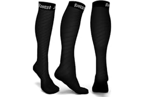 Rwest X Kompressionsstrümpfe Damen und Herren, Kompressionssocken Stützstrümpfe Compression Socks Laufstrümpfe Kompression für Sport,Laufen,Reisen,Radsport,Flug,One Paar