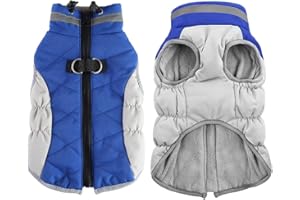 Dolahovy Chaquetas de Invierno para Perros Abrigos para Perros Ropa para Perros de Clima frío Ropa para Mascotas a Prueba de Viento Chalecos Reflectantes para Perros pequeños y medianos Chihuahua