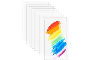 XINSHENG 10 Pezzi Fogli Acrilici Trasparenti Plexiglas 150 x 100 x 1 mm Pannello Acrilico, Pannello Quadrato Lastra Acrilica Trasparente per Foto Pittura, lavori Fai da Te, Stampa Artigianato Cornici