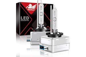 WinPower D8S Lampadine Xenon 35W Auto Fari Lampadina 6000K bianco ghiaccio lampada a scarica 12V HID kit di conversione, 2 lampade