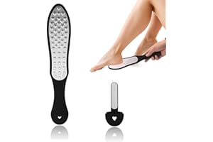 NACERLARY Raspa Piedi in Acciaio Pietra Pomice Per Piedi Raspa per Pedicure Professionale Lima Corneale Laser Doppia Faccia per Eliminare Duroni Calli Pelle Morta Cornea