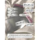 casalinghi 10x20 Cm Kendinden Yapışkanlı Jelatin Poşet Bantlı Şeffaf Opp Torba Paket 50li (10x20)
