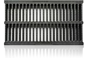 GUTIXI Cache-canalisations d'extérieur - Grille d'égout rectangulaire - Grille de vidange en résine composite - Grille de vidange (50 x 25 x 4 cm)