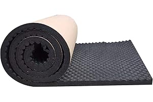 Sleeleece Dämmmatte Auto Schallschutzmatte Dämmung Isolierung Schallschutz Matte Schaumstoff Selbstklebende Mattenrolle, Feuerfest, Feuchtigkeitsfest, Wasserdicht 200x50x2cm