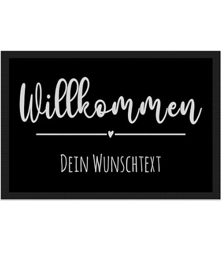 Personalisiertes Familienname Fußmatte – Mit Namen & Jahreszahl, Rutschfest, Verschiedene Größen
