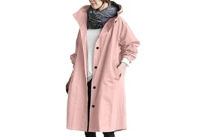 WILLBEST Vestes Pour Femmes Avec Capuche Chaudes Outwear Femmes À Capuche Coupe-Vent Manteau Femme Veste Imperméable Noire