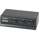 AV Link 3 Way Cd/Aux Stereo Switch, Black