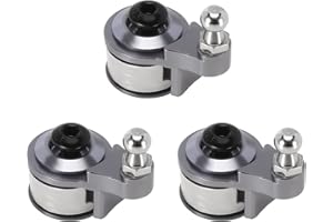 INJORA RC Servo Arm 3pcs RC Servo Horn 25T RC servo Braccio per 1:10 RC Crawler Traxxas TRX4 TRX6 (Grigio)