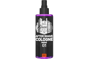 SHAVING FACTORY The Shave Factory Pacific Aftershave Cologne Spray - Profumo frizzante di agrumi, lenisce le irritazioni, idrata la pelle dopo la rasatura, Colonia rinfrescante - (250 ml)