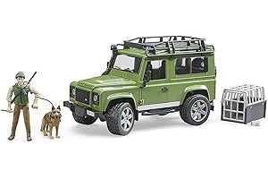 Bruder Land Rover Defender Station Wagon with Forest Ranger and Dog