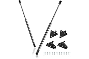 Euplokeer Qty (2) SL16-10 C16-13725 SX172P-15 17in 15lb/67N Universal Gas Strut Shock Spring Lift Support with Mounting Bracket for Truck Cap Camper Shell Topper Window RV Door Boat Parts Accessories
