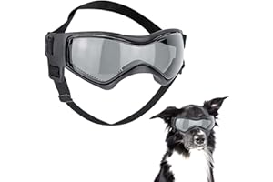 FORHOME Gafas de Sol para Mascotas, Gafas para Perros, Gafas de protección para Perros, protección UV Fácil de Usar, Diadema elástica Ajustable para Perros Medianos