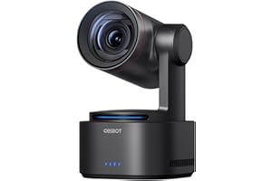 ‎OBSBOT OBSBOT Tail 2 PTZR Camera, sterowana przez AI kamera 4K 60FPS z 12-krotnym zoomem hybrydowym, Dual Native ISO, 3-osiowy gimbal i automatyczna kompozycja śledzenia, idealna do profesjonalnego