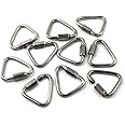 Flomore M5 Delta Quick Link 304 Stainless Steel Triangle Quicklink Chain Connector Screw Lock Carabiner Pack Of 10