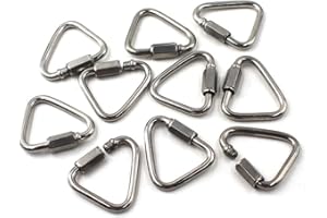 Flomore Delta Quick Link 304 Connecteur de chaîne à maillons triangulaires en acier inoxydable