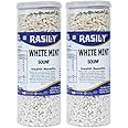 Rasily White Sweet Mint Saunf Mukhwas | Pure and Premium Madrasi Saunf Mouth Freshener Digestive and Hygienically Packed After-Meal Snack - 200g (Pack of 2)