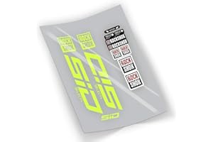 FORZADESIVI FA225 Pegatinas Horquilla Rock Shox SID Select + Plus 2021 ADESIVO AUTOCOLLANT AUFKLEBER Stickers (Amarillo Fluor)