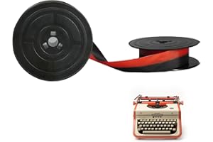 Cylocrya GR4 Cinta para MÁQUINA DE Escribir GR4 - Dual Color Black & Red - Compatible with Olivetti Lettera, Studio, Underwood, Lexicon, Linea, and More - Ideal for Vintage and Classic Typewriters
