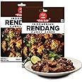 EL The Cook Rendang Curry Paste | 100% Veg & Natural | Make Restaurant Style Chicken, Mutton, Prawn Indonesian Rendang Curry Fresh at Home | 60g Pack Serves 4-5 | Ready to Cook | Pack of 2
