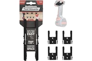 StealthMounts TM-MW18-BLK-4 Soporte de almacenamiento de herramientas, negro, M18