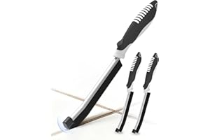 MRUN BONE Fugenbürste Bad Ecken Reinigungsbürste 3 Stück Hartborsten Eckenbürste Cleaning Bürste für Fugen Fliesen Küche Garten Fugenreinigungsbürste