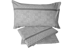 Luga Completo letto lenzuola flanella 100% cotone Soffice singolo matrimoniale (MATRIMONIALE, MBM-4)