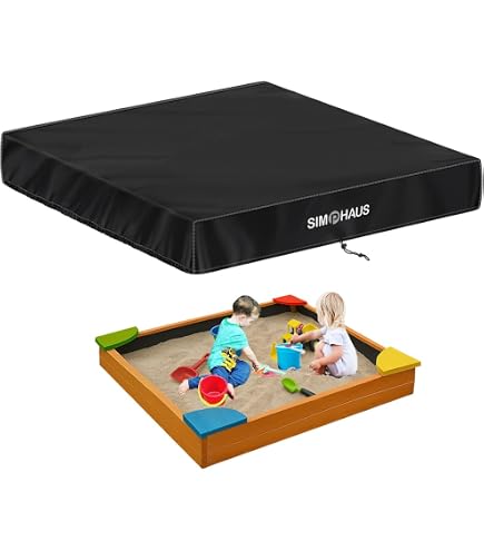 Sandkasten-Abdeckplane Mit Kordelzug – Wasserdicht & Staubdicht – 150x150 Cm, Schwarz