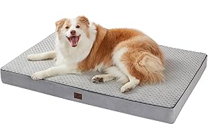Snocyo Cama ortopédica para Perros, cojín Lavable y extraíble, Alfombra de Espuma para Perros con Forro Interior Impermeable, sofá Antideslizante para Perros medianos y Grandes