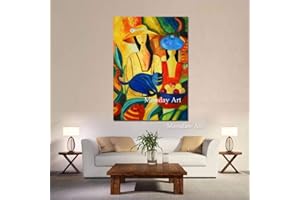 HYFBH Stampa su Tela Wall Art Picasso Famoso e Moderno Dipinto su Tela Immagini a Parete per la Decorazione Domestica Pittura a Olio Figura Opera 24 "x32 (60x80cm) Quadro