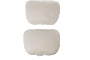 hetuioiyster 2 Pezzi Universal Car Poggiatesta S Class Cuscino Ultra Morbido per Mercedes Benz Maybach Cuscino del Collo Beige