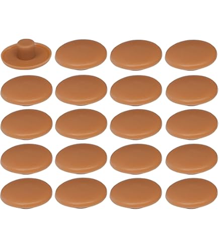 20X CACHE VIS PLASTIQUE MARRON CHENE FONCE 12MM PLAT TORX CAPUCHON TX AW20 EUR 5,95 - FR