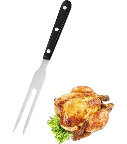 2 Fourchettes à Viande Inox 28cm - Parfaites Pour Barbecue, Rotisserie Et Cuisine