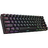 Redragon K530 Draconic 60% Compact RGB Wireless Mechanical Keyboard, 61 Keys TKL Designed 5.0 Bluetooth Gaming Keyboard with