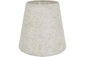 Eastlion 5.5 inch Paralume Tessuto Piccolo Clip Paralumi Lampadari Lampadario e Lampada a Muro,Biancheria