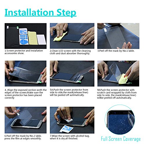 3 PACK Samsung Galaxy S8 Protector de Pantalla Edota Case Friendly Ultra Clear Not Glass TPU Film Full Covered Front Protector de pantalla Samsung Galaxy S8 reviews 3 PACK Samsung Galaxy S8 Protector de Pantalla Edota Case Friendly Ultra Clear Not Glass TPU Film Full Covered Front Protector de pantalla Samsung Galaxy S8