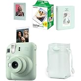 Fujifilm Instax Mini 12 Fotoğraf Makinesi-20li Film-B&uuml;zg&uuml;l&uuml; Kılıf-64l&uuml; Alb&uuml;m ve Mıknatıslı &Ccedil;er&ccedil;eve Seti 1