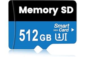 Locpof SD Karte 512GB Speicherkarte SD TF Karte wasserdichte SD Card Große Kapazität SD Speicherkarten Handy für Kamera,Smartphone,Computer