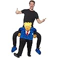 Smiffys Piggyback President Costume, Black & Blue One Piece Suit with Mock Legs, Icons & Idols Fancy Dress, Adult Dress Up Costumes