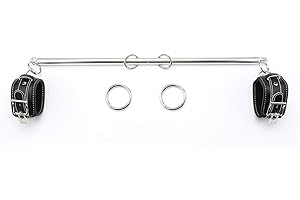 EXREIZST Barra separadora ajustable con 2 correas ajustables, juego de herramientas expandibles, plateado y negro