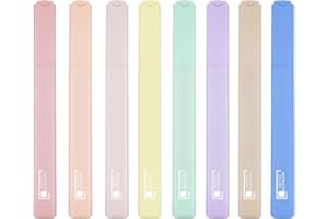 Willingood Textmarker Pastell Bibel Marker, Highlighter Set mit Weicher Meißel Spitze, 8 Stück, Dry Fast, Bibel Stifte für Dünne Papier Journal Planer Buch