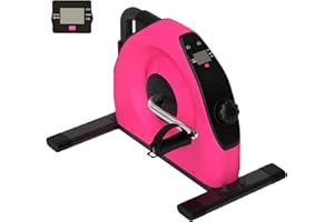 SPORTNOW Mini Exercise Bike, Portable Pedal Exerciser, Under Desk Bike with LCD Display for Legs and Arms, Rehabilitation, Therapy Home Office Workout